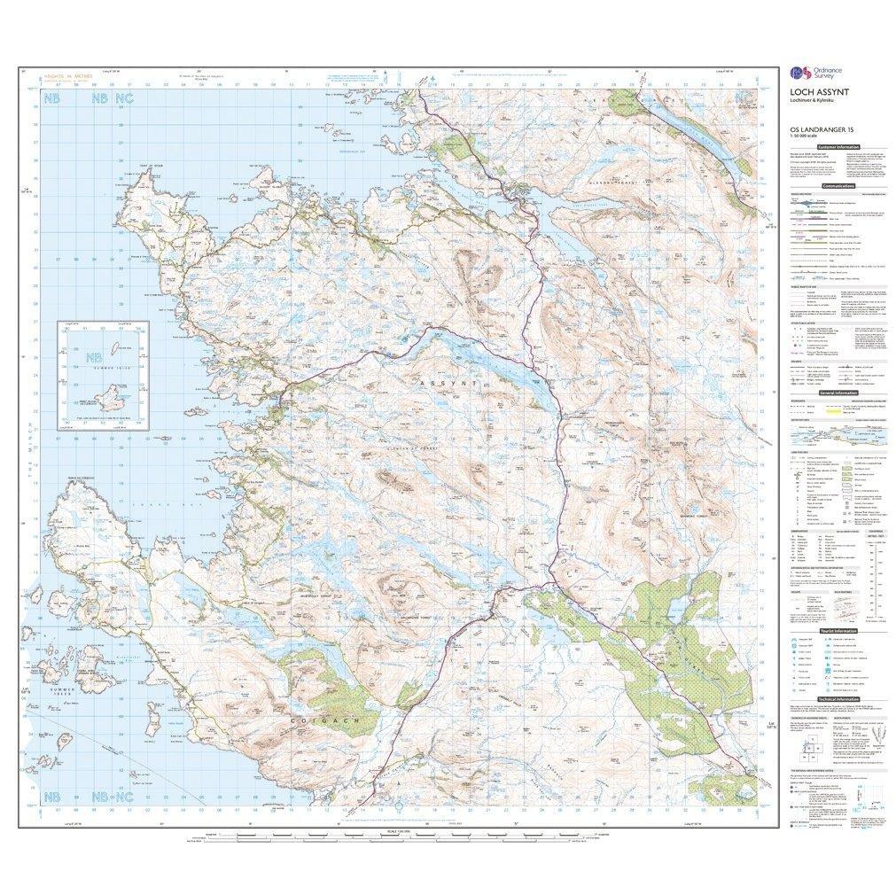 Landranger 15 Loch Assynt, Lochinvar & Kylesku Map With Digital Version - Image 3