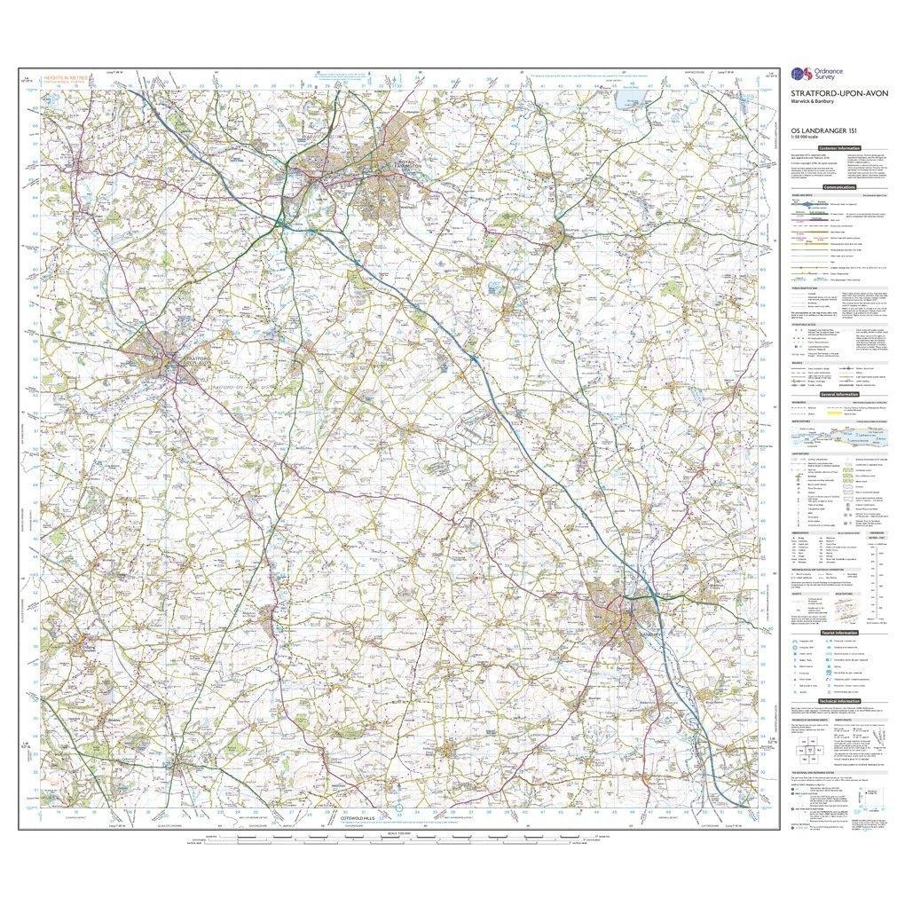Landranger 151 Stratford-upon-Avon, Warwick & Banbury Map With Digital Version - Image 3