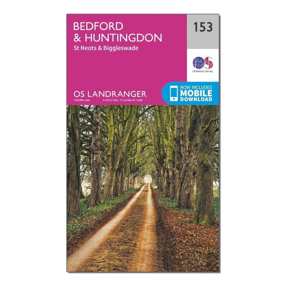 Landranger 153 Bedford, Huntingdon, St Neots & Biggleswade Map With Digital Version - Image 4