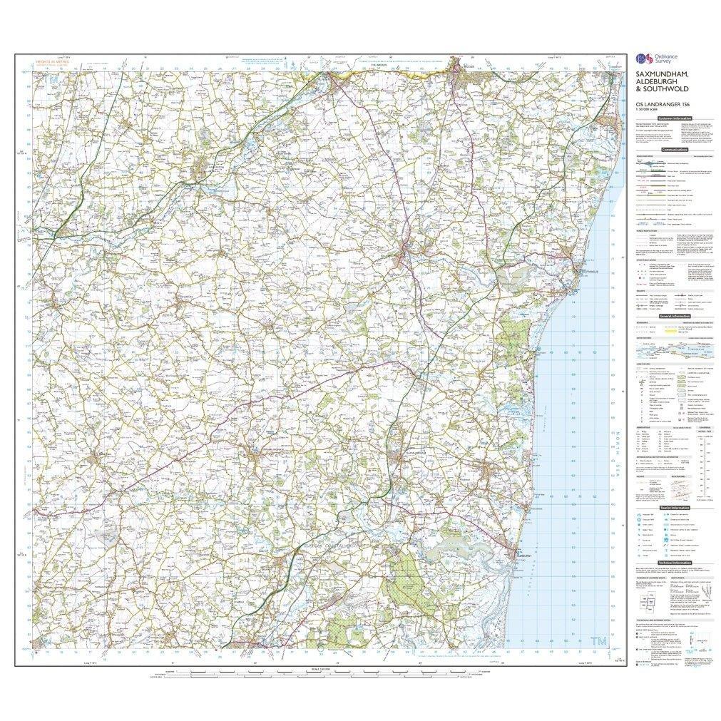 Landranger 156 Saxmundham, Aldeburgh & Southwold Map With Digital Version - Image 3