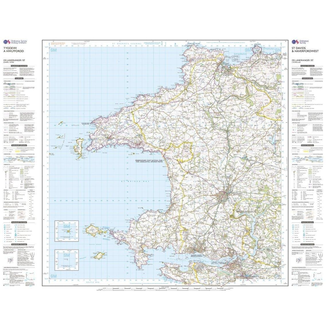 Landranger 157 St David's & Haverfordwest Map With Digital Version - Image 3