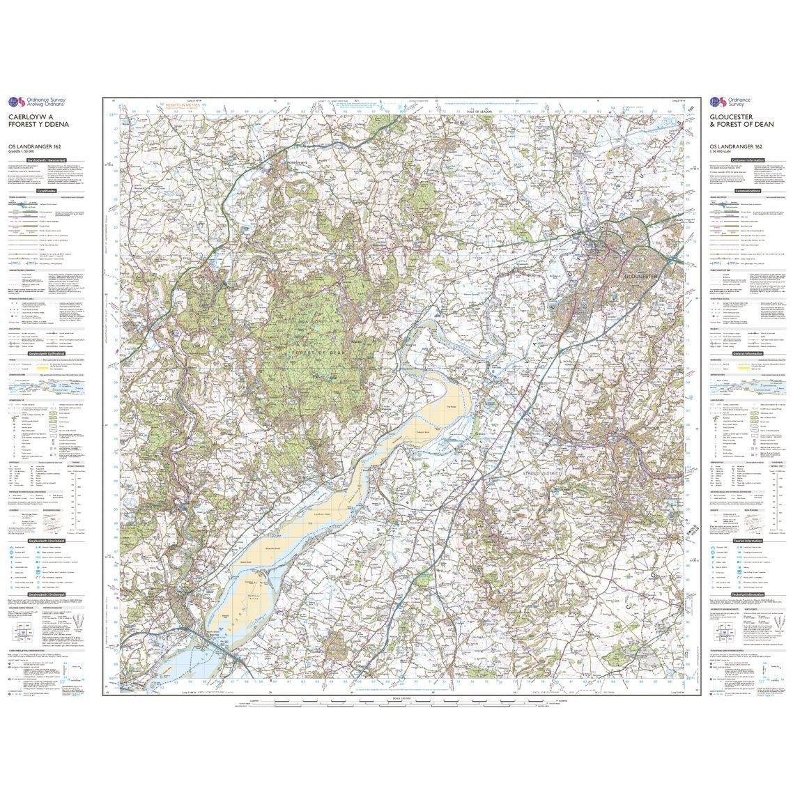 Landranger 162 Gloucester & Forest of Dean Map With Digital Version - Image 3