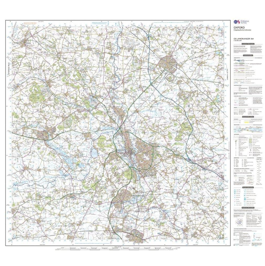 Landranger 164 Oxford, Chipping Norton & Bicester Map With Digital Version - Image 3