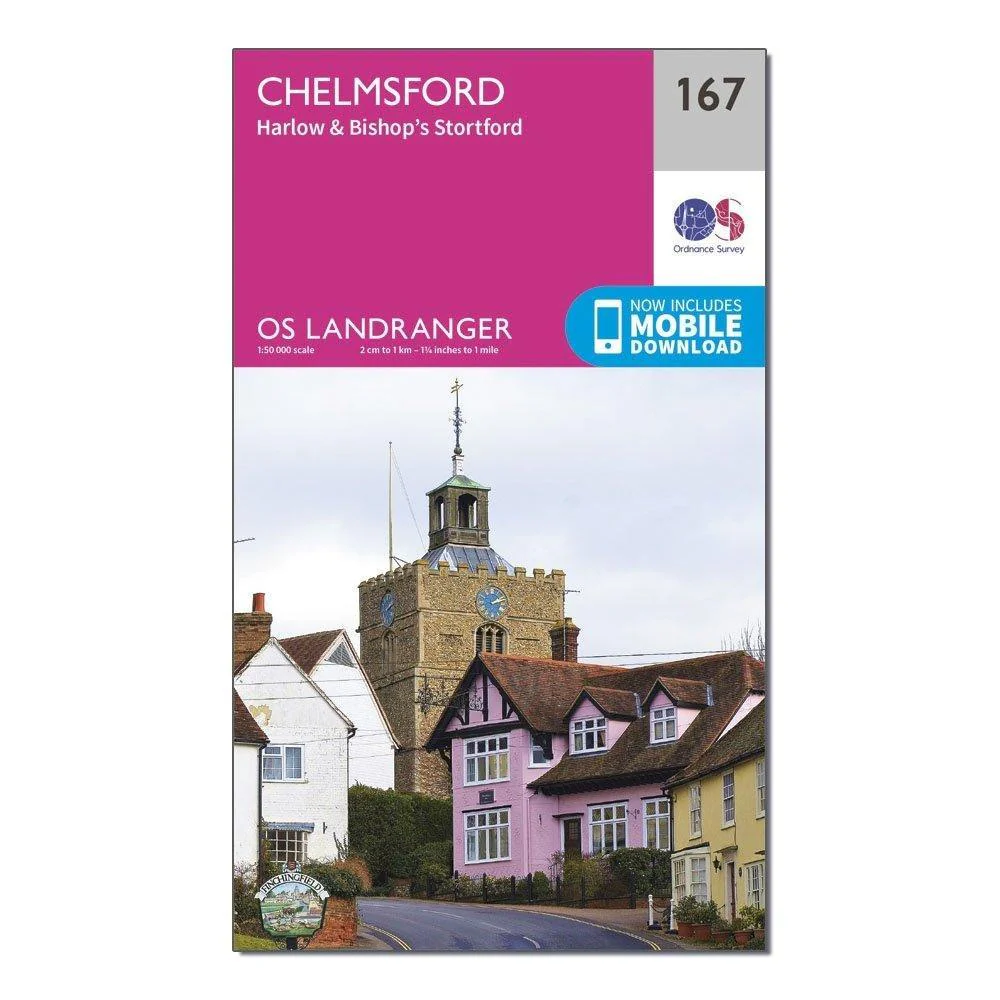 Landranger 167 Chelmsford, Harlow & Bishop's Stortford Map With Digital Version - Image 4