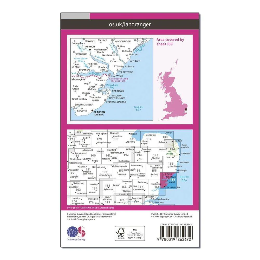 Landranger 169 Ipswich, The Naze & Clacton-on-Sea Map With Digital Version - Image 2