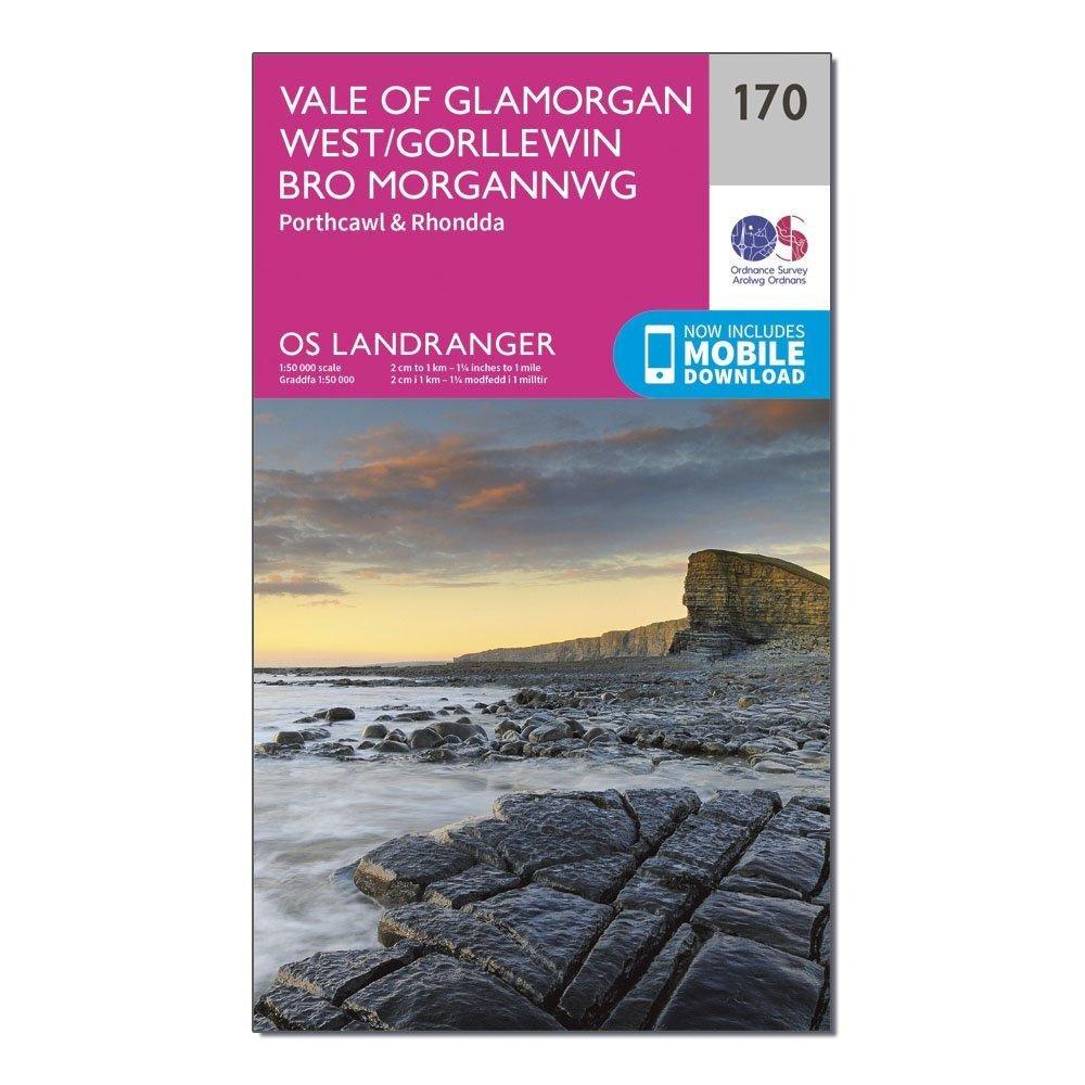 Landranger 170 Vale of Glamorgan, Rhondda & Porthcawl Map With Digital Version - Image 4