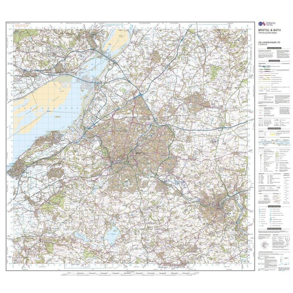 Landranger 172 Bristol, Bath & Thornbury Map With Digital Version - Image 3