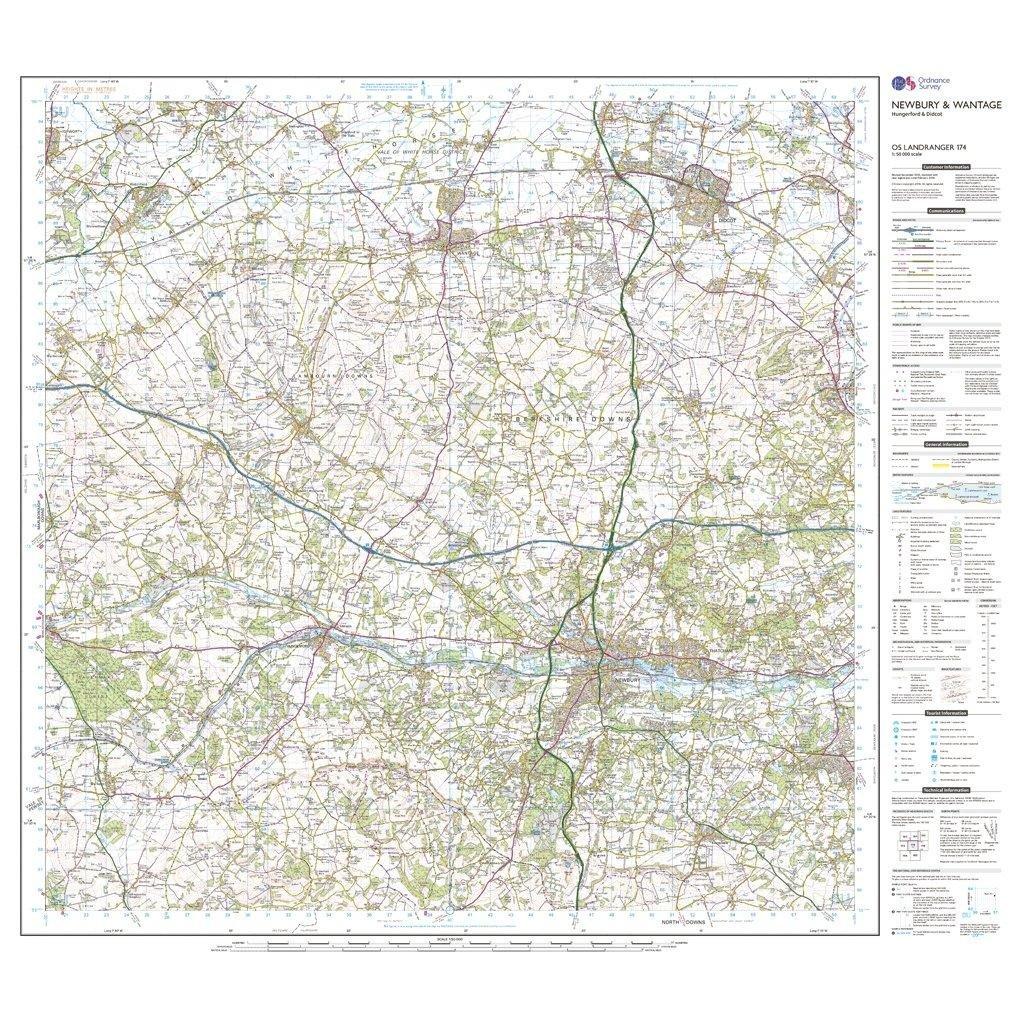 Landranger 174 Newbury & Wantage, Hungerford & Didcot Map With Digital Version - Image 3