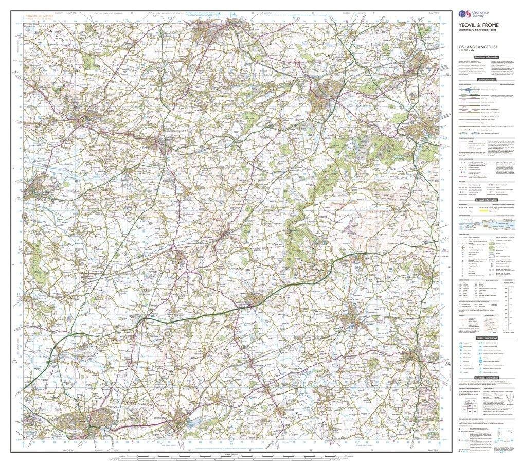Landranger 183 Yeovil & Frome Map With Digital Version - Image 3