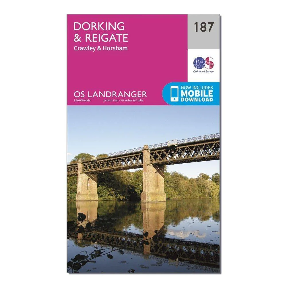Landranger 187 Dorking, Reigate & Crawley Map With Digital Version - Image 4
