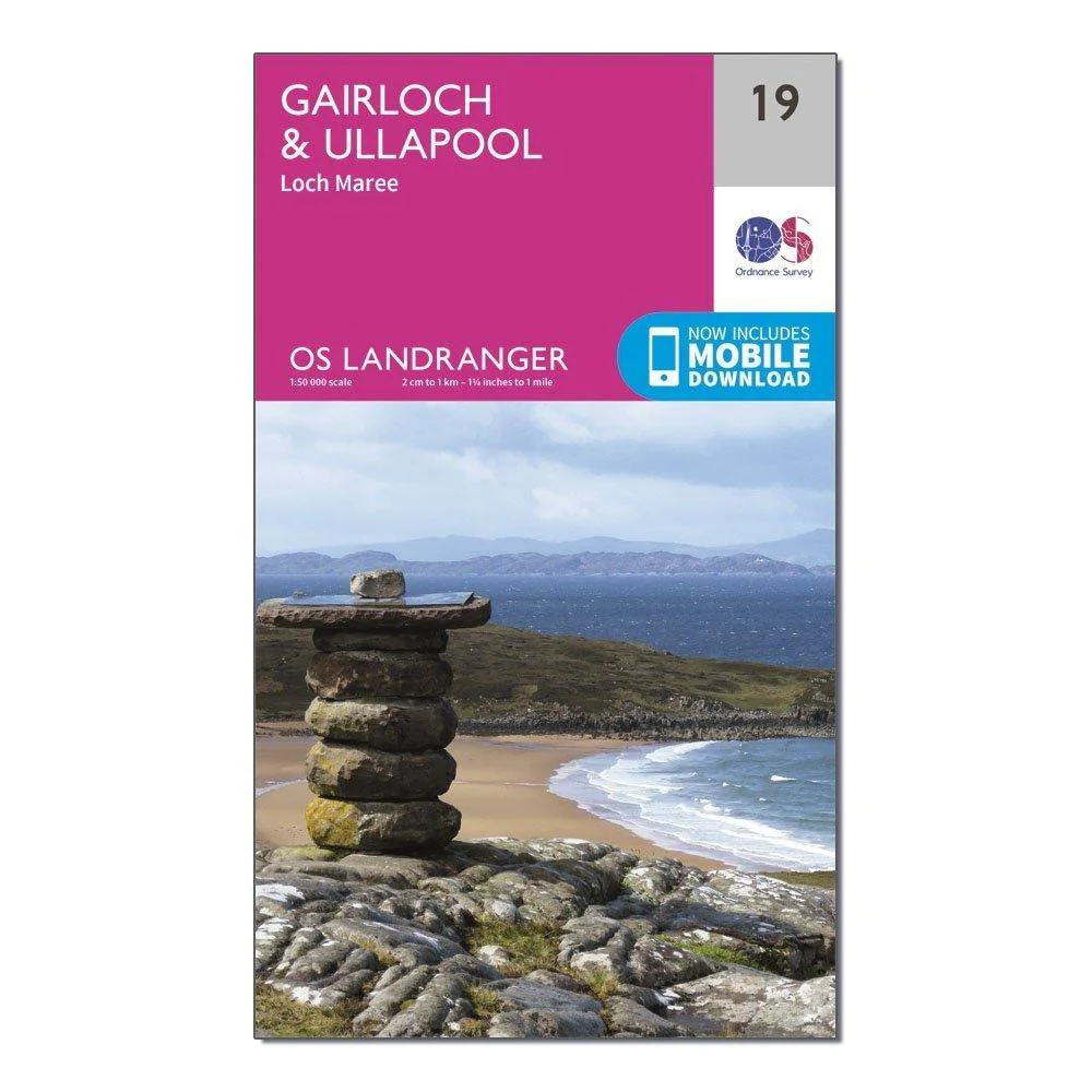 Landranger 19 Gairloch & Ullapool, Loch Maree Map With Digital Version - Image 4