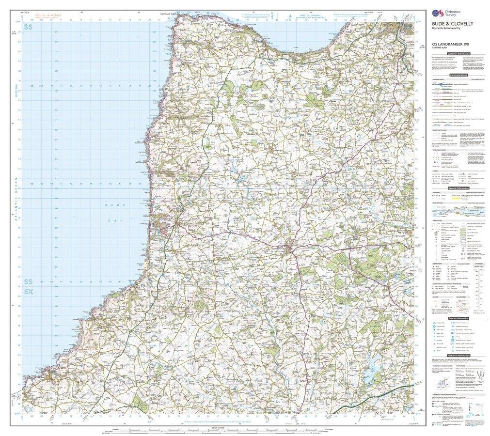 Landranger 190 Bude & Clovelly, Boscastle & Holsworthy Map With Digital Version - Image 3