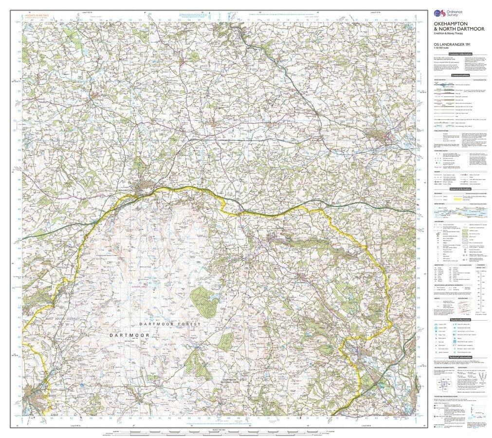 Landranger 191 Okehampton & North Dartmoor Map With Digital Version - Image 3