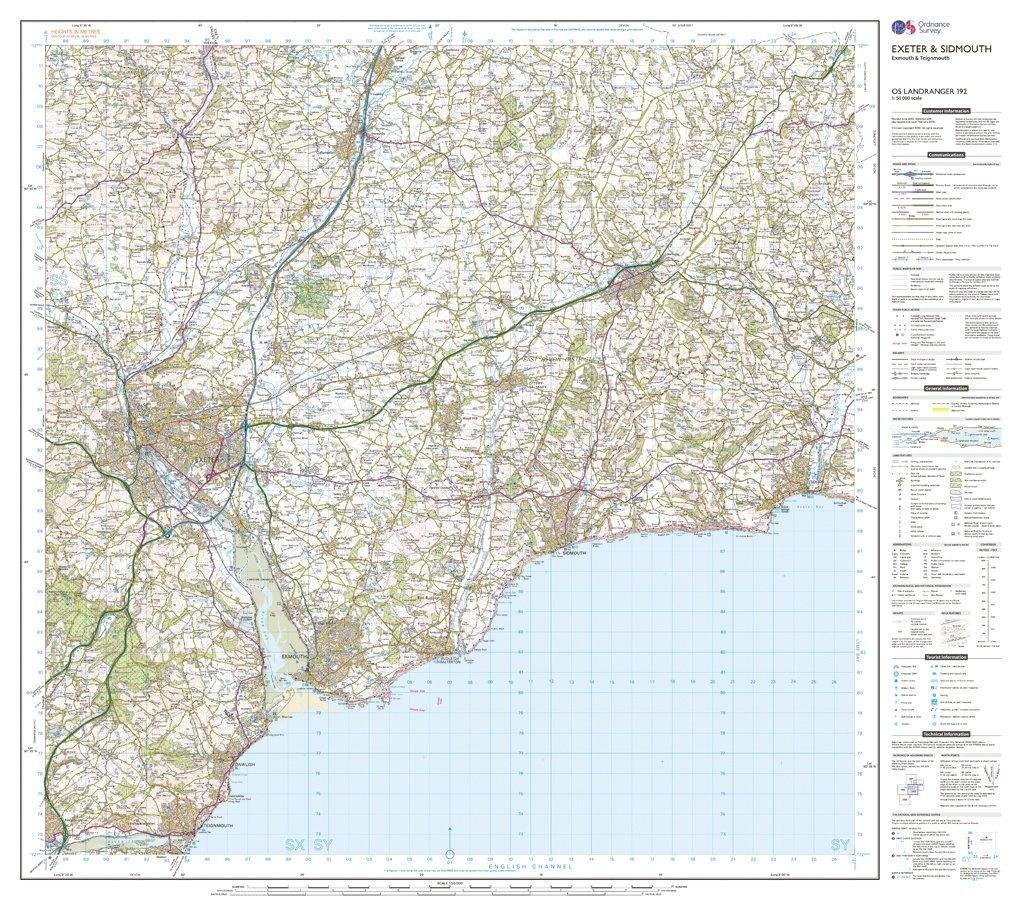 Landranger 192 Exeter & Sidmouth, Exmouth & Teignmouth Map With Digital Version - Image 3