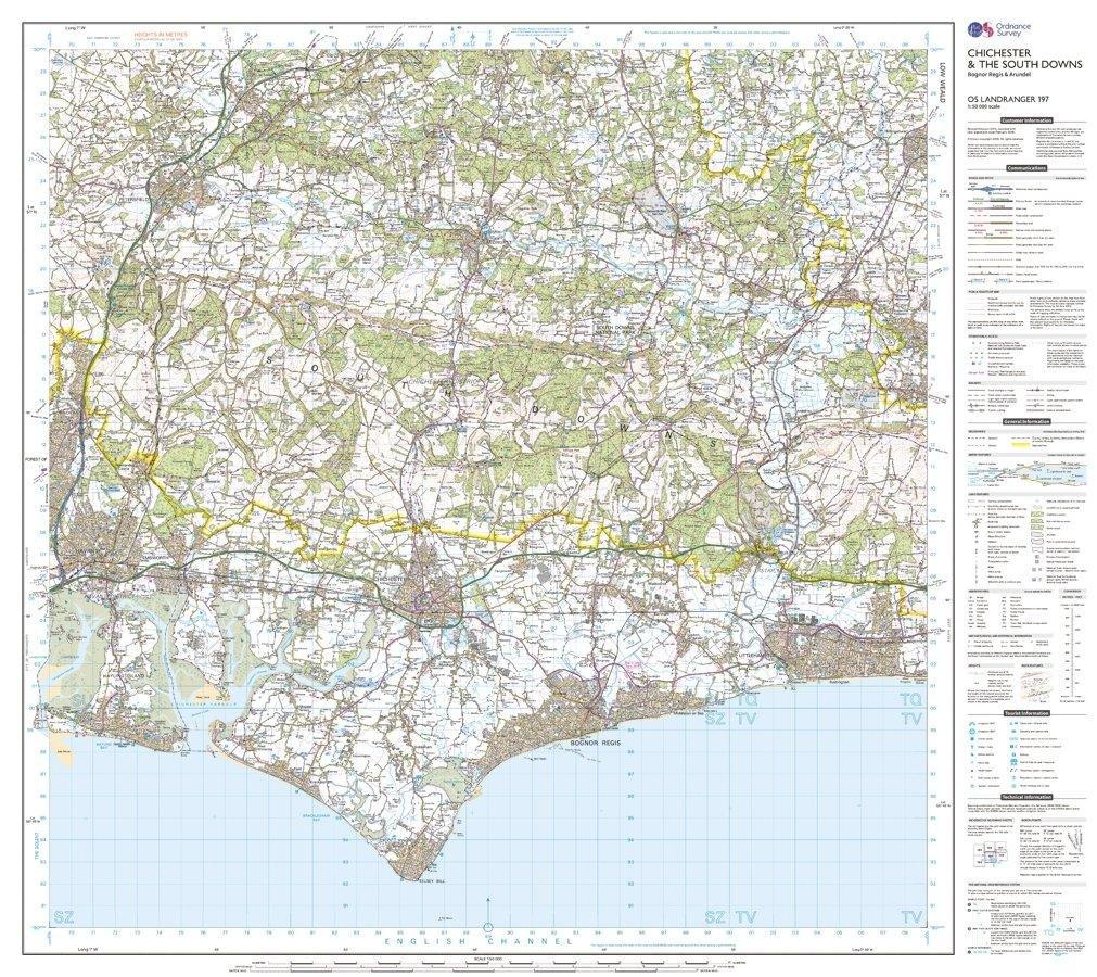 Landranger 197 Chichester & The South Downs Map With Digital Version - Image 3