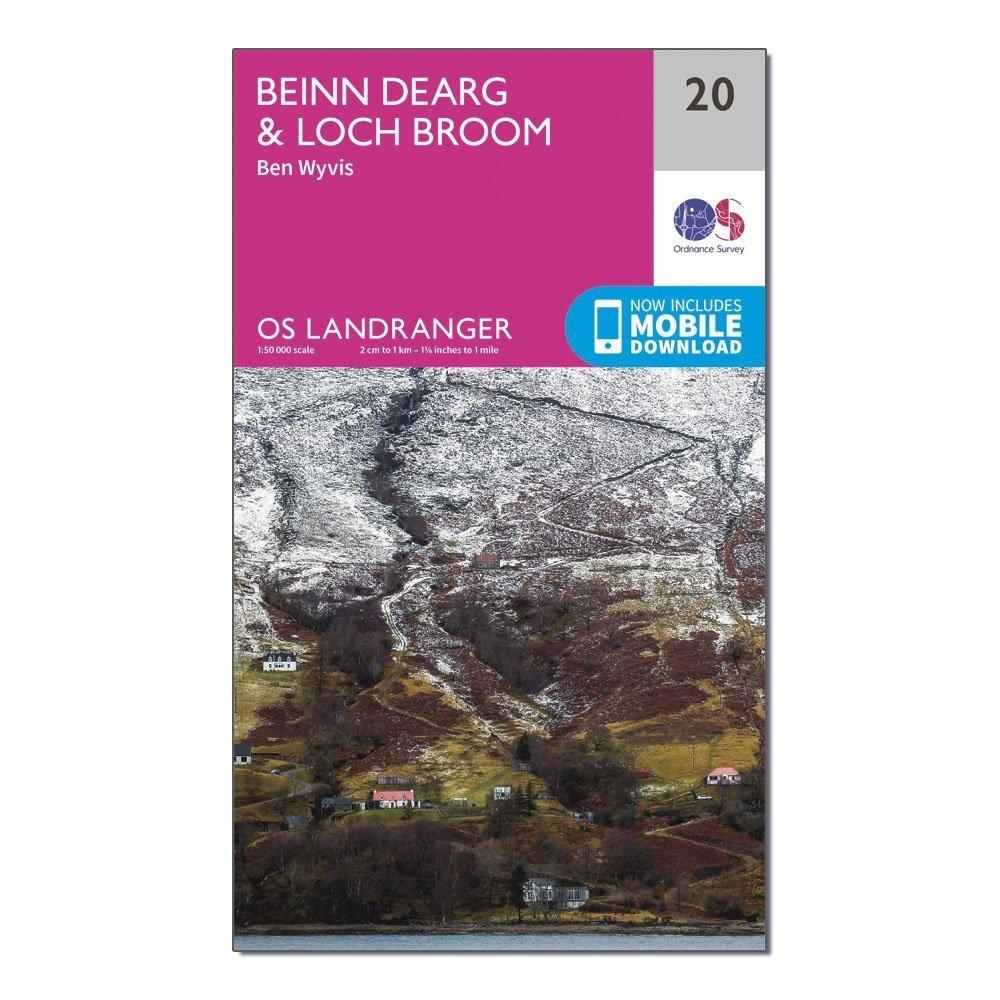 Landranger 20 Beinn Dearg & Loch Broom, Ben Wyvis Map With Digital Version - Image 4