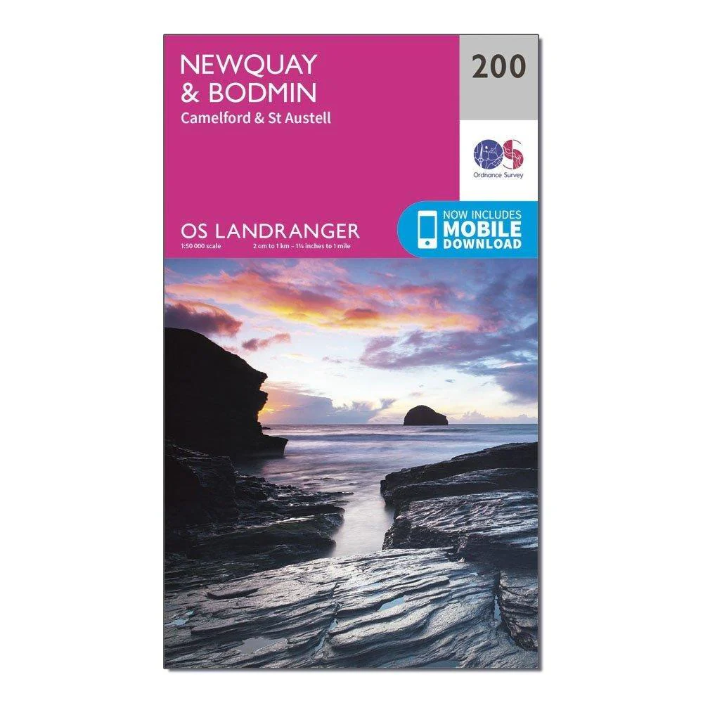 Landranger 200 Newquay & Bodmin, Camelford & St Austell Map With Digital Version - Image 4