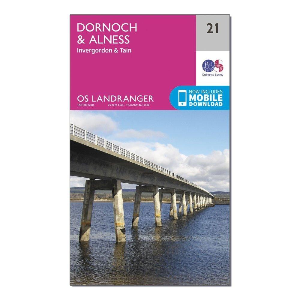 Landranger 21 Dornoch & Alness, Invergordon & Tain Map With Digital Version - Image 4