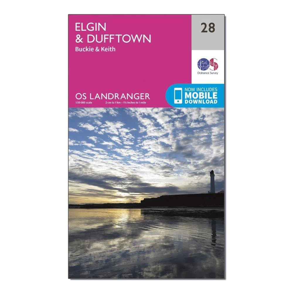 Landranger 28 Elgin, Dufftown, Buckie & Keith Map With Digital Version - Image 4