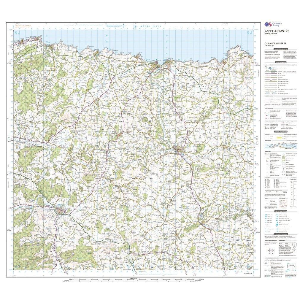 Landranger 29 Banff & Huntly, Portsoy & Turriff Map With Digital Version - Image 3