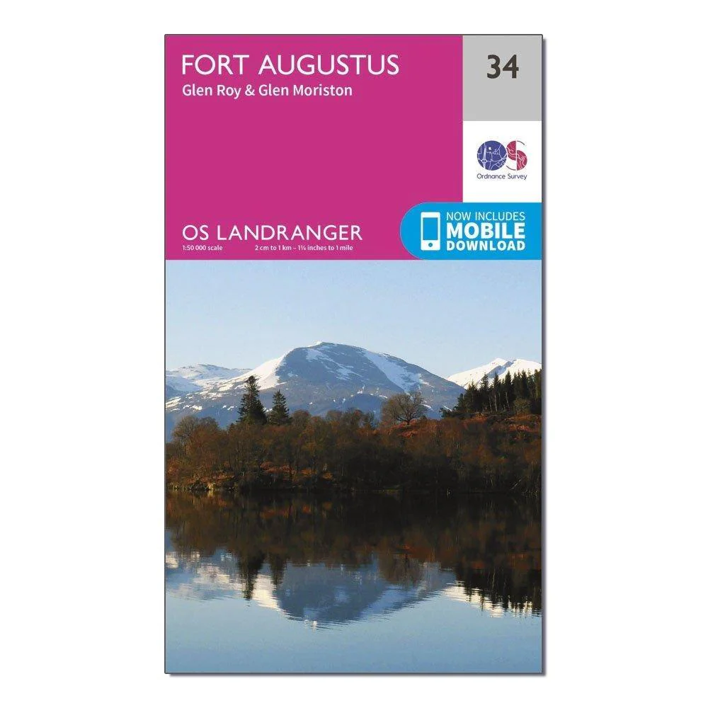 Landranger 34 Fort Augustus, Glen Roy & Glen Moriston Map With Digital Version - Image 4