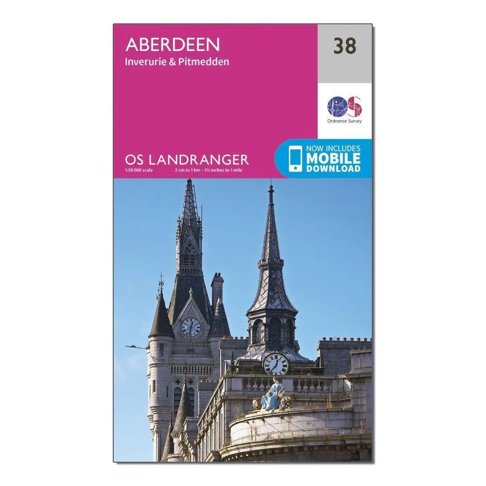 Landranger 38 Aberdeen, Inverurie & Pitmedden Map With Digital Version - Image 4