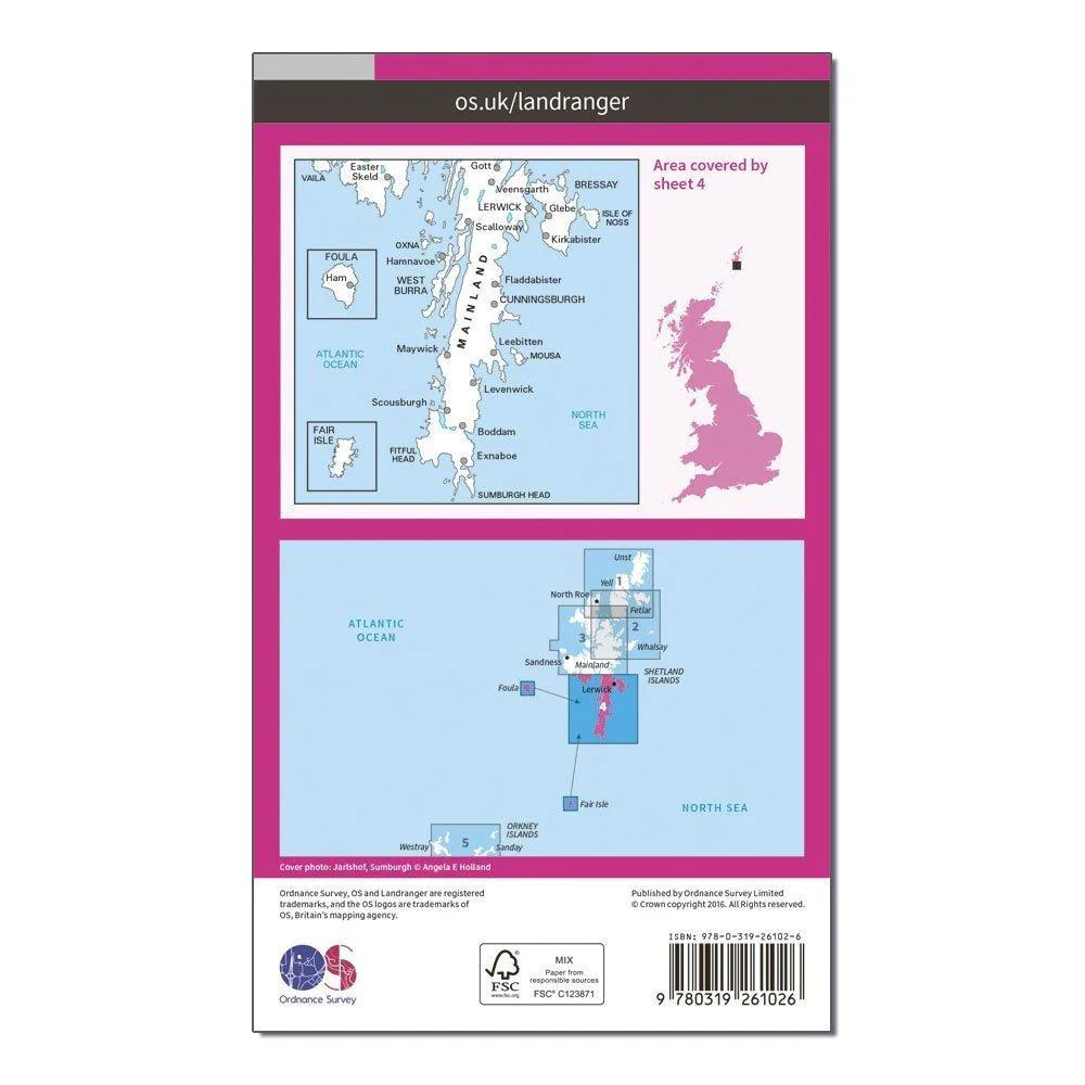 Landranger 4 Shetland South Mainland Map With Digital Version - Image 2