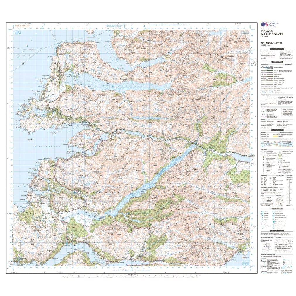 Landranger 40 Mallaig & Glenfinnan, Loch Shiel Map With Digital Version - Image 3