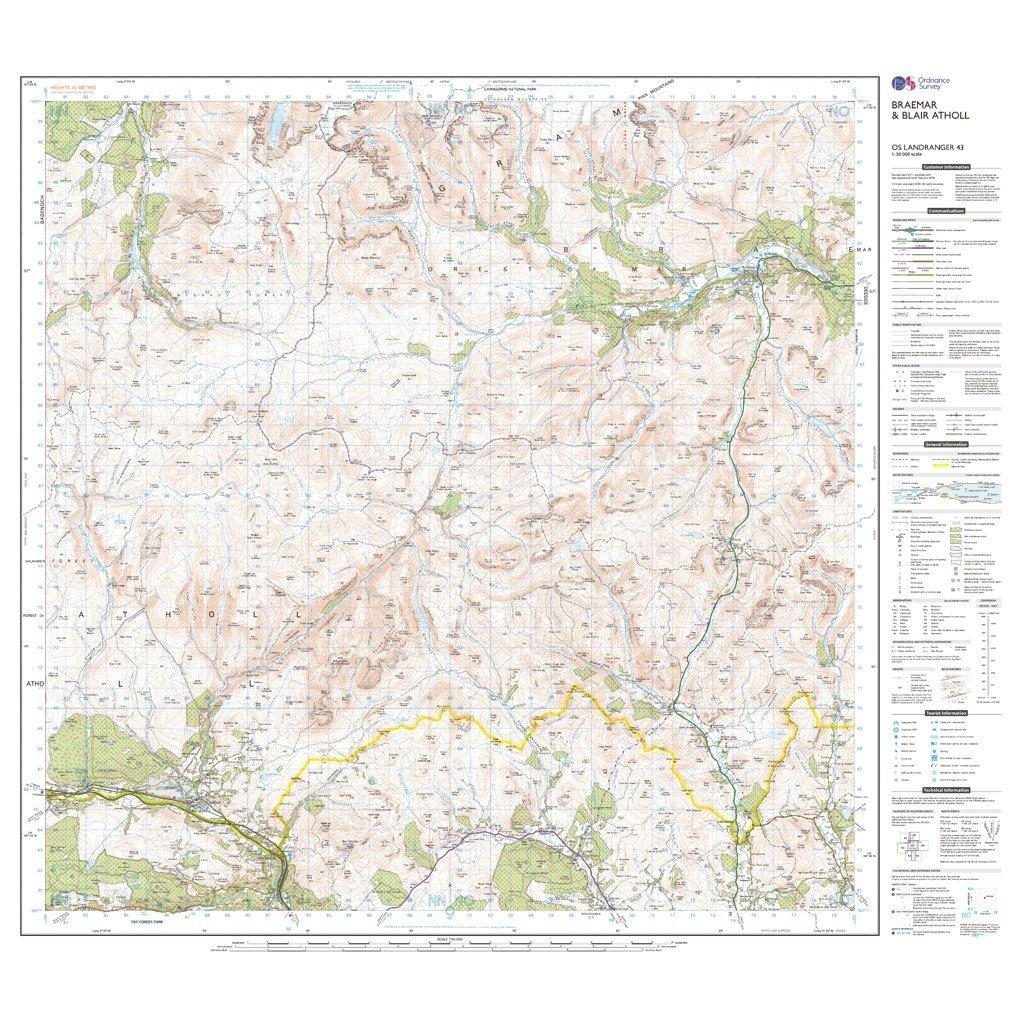 Landranger 43 Braemar  Blair Atholl Map With Digital Version - Image 3