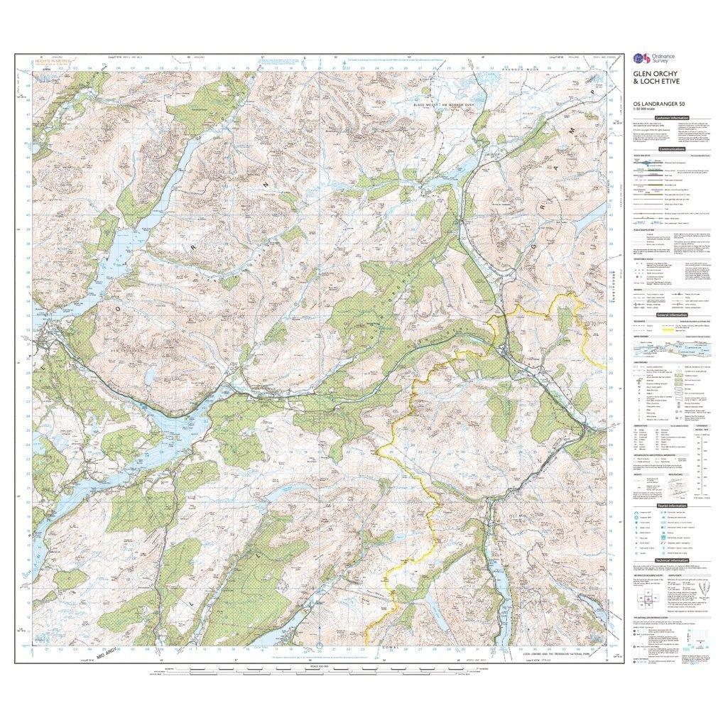 Landranger 50 Glen Orchy & Loch Etive Map With Digital Version - Image 3