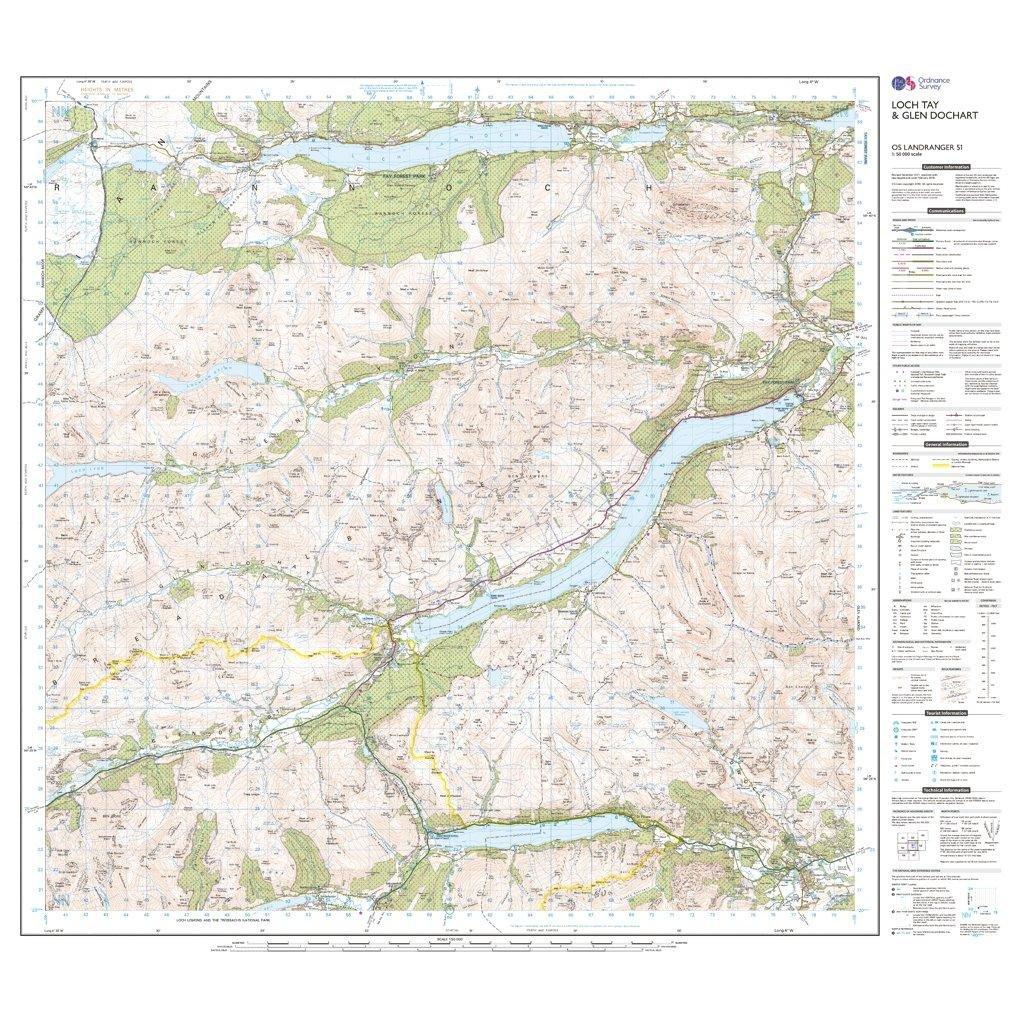 Landranger 51 Loch Tay & Glen Dochart Map With Digital Version - Image 3
