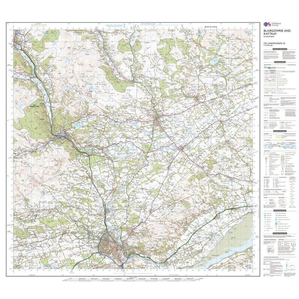 Landranger 53 Blairgowrie & Forest of Alyth Map With Digital Version - Image 3