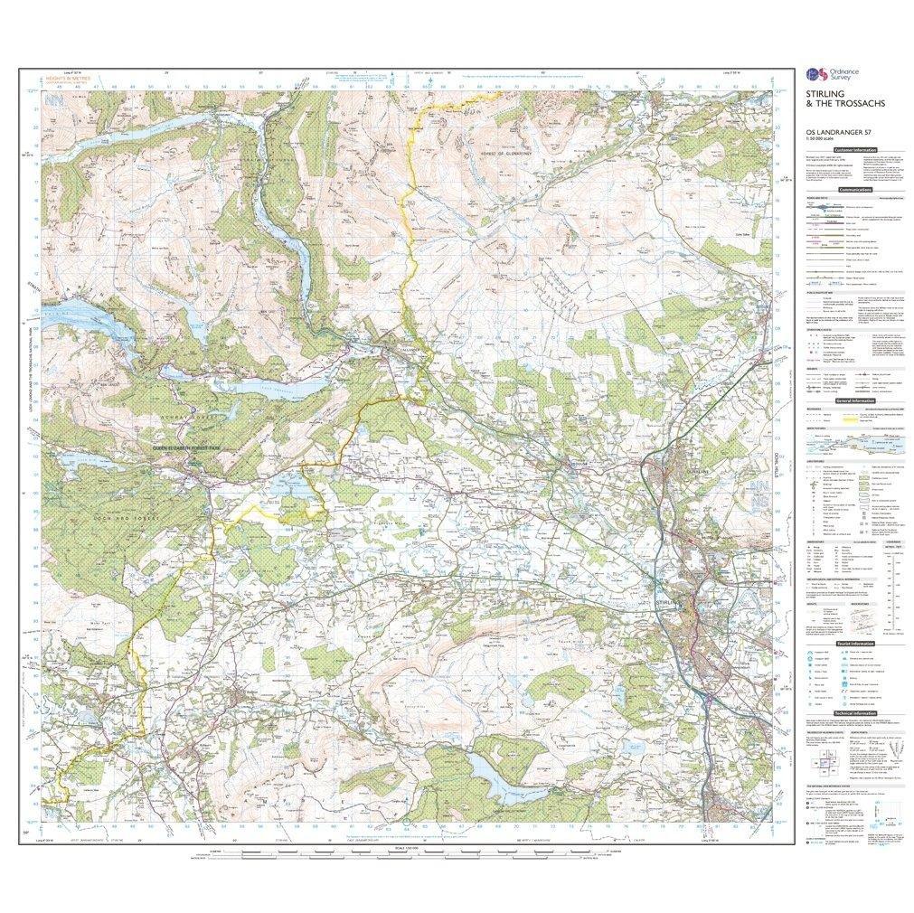 Landranger 57 Stirling & The Trossachs Map With Digital Version - Image 3