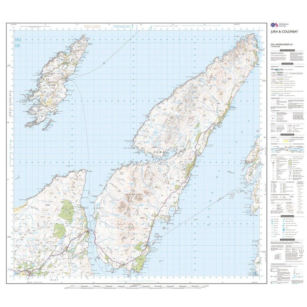 Landranger 61 Jura & Colonsay Map With Digital Version - Image 3