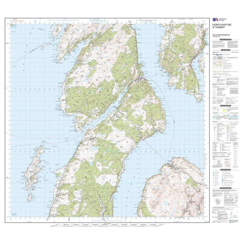 Landranger 62 North Kintyre & Tarbert Map With Digital Version - Image 3