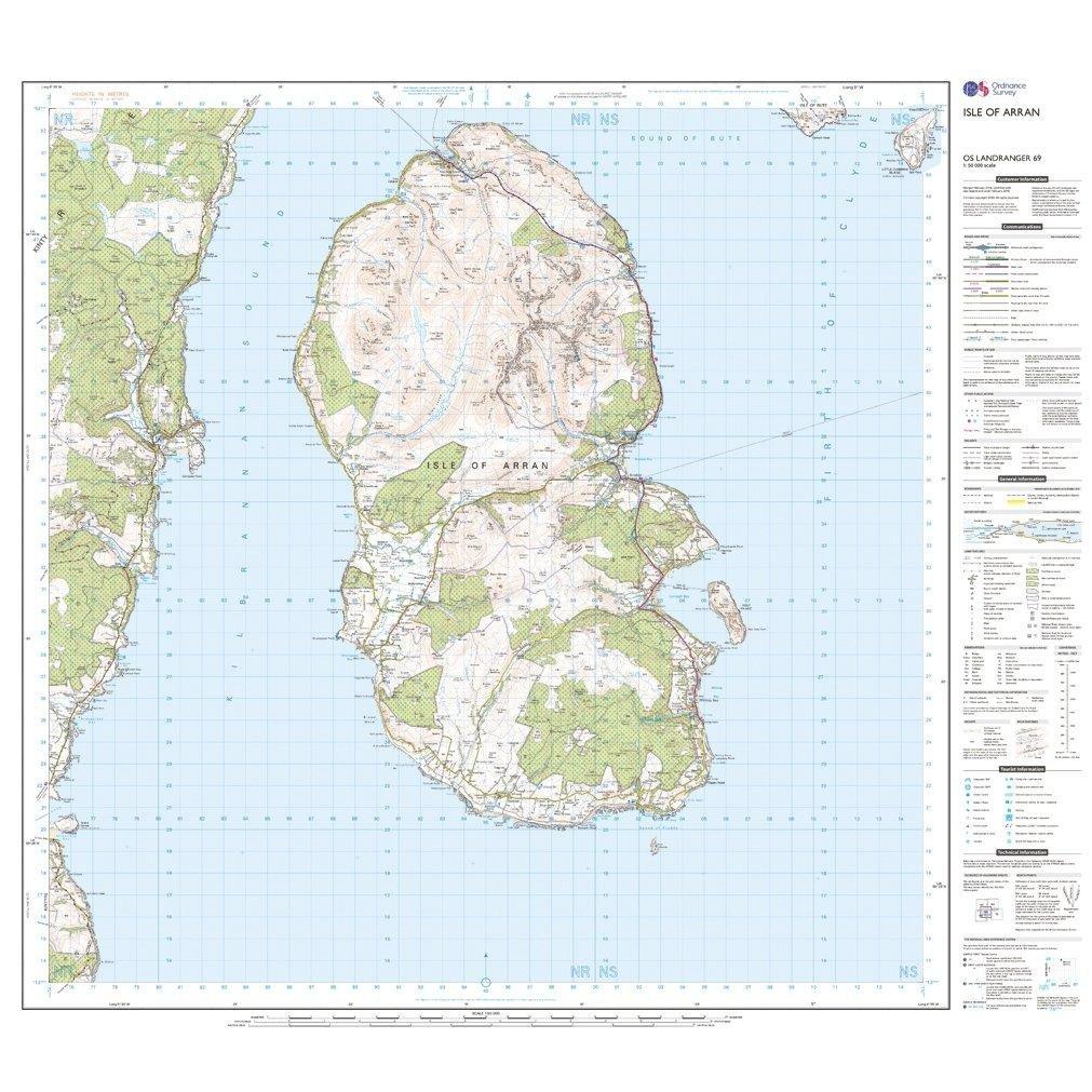 Landranger 69 Isle of Arran Map With Digital Version - Image 3