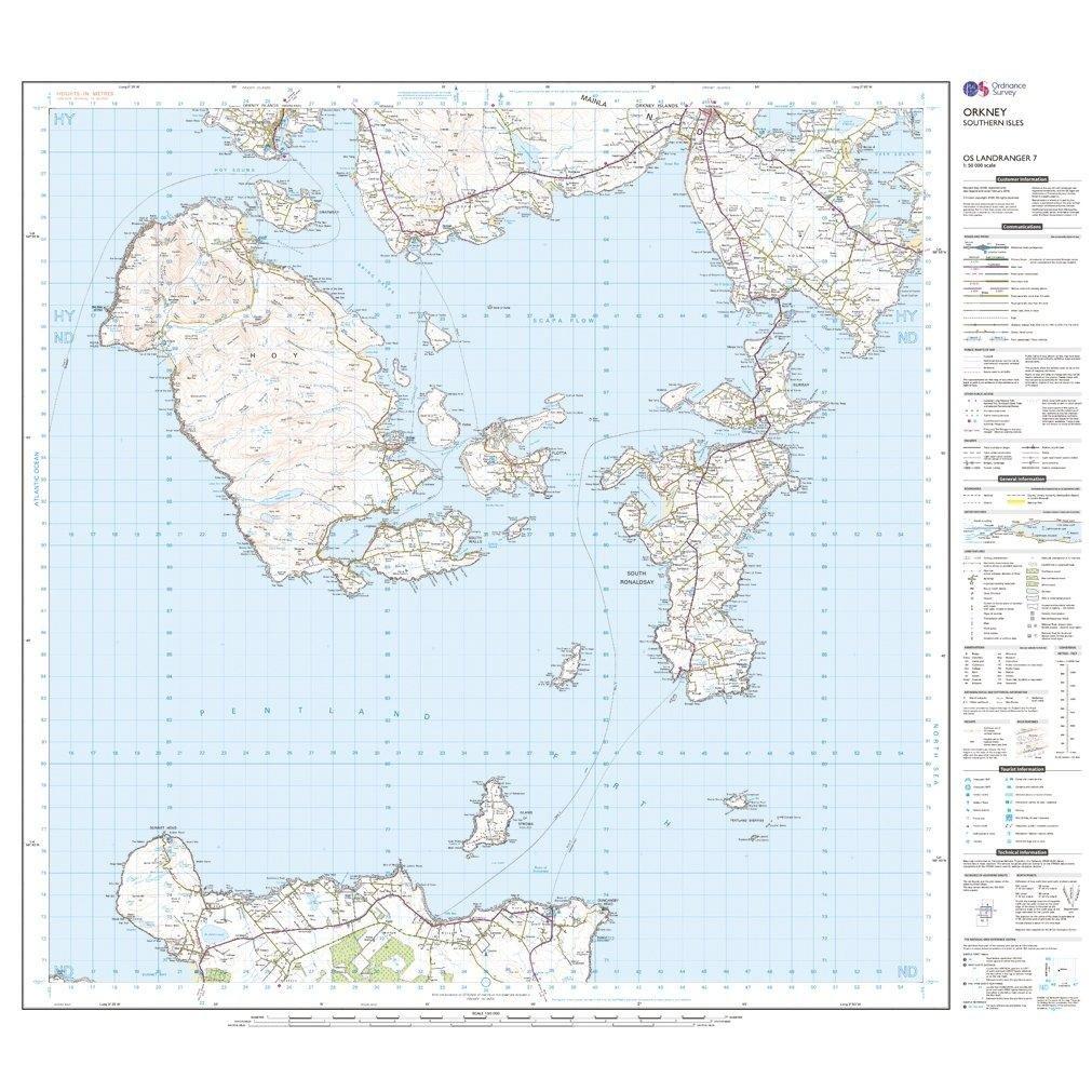 Landranger 7 Orkney Southern Isles Map With Digital Version - Image 3