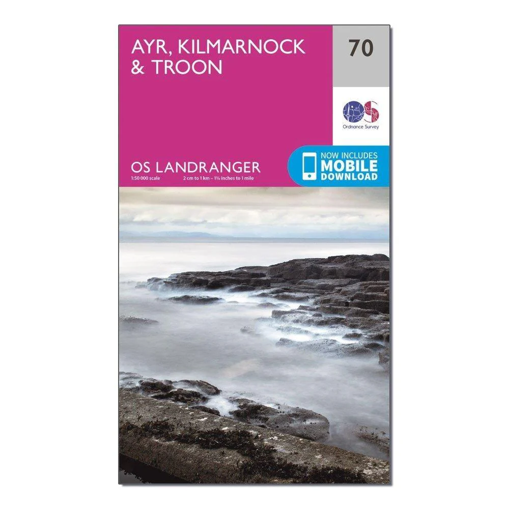 Landranger 70 Ayr, Kilmarnock & Troon Map With Digital Version - Image 4