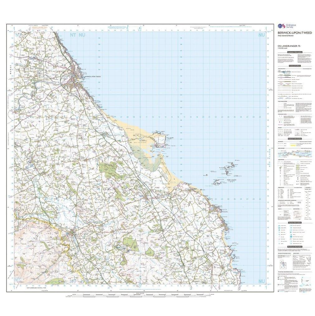 Landranger 75 Berwick-upon-Tweed Map With Digital Version - Image 3