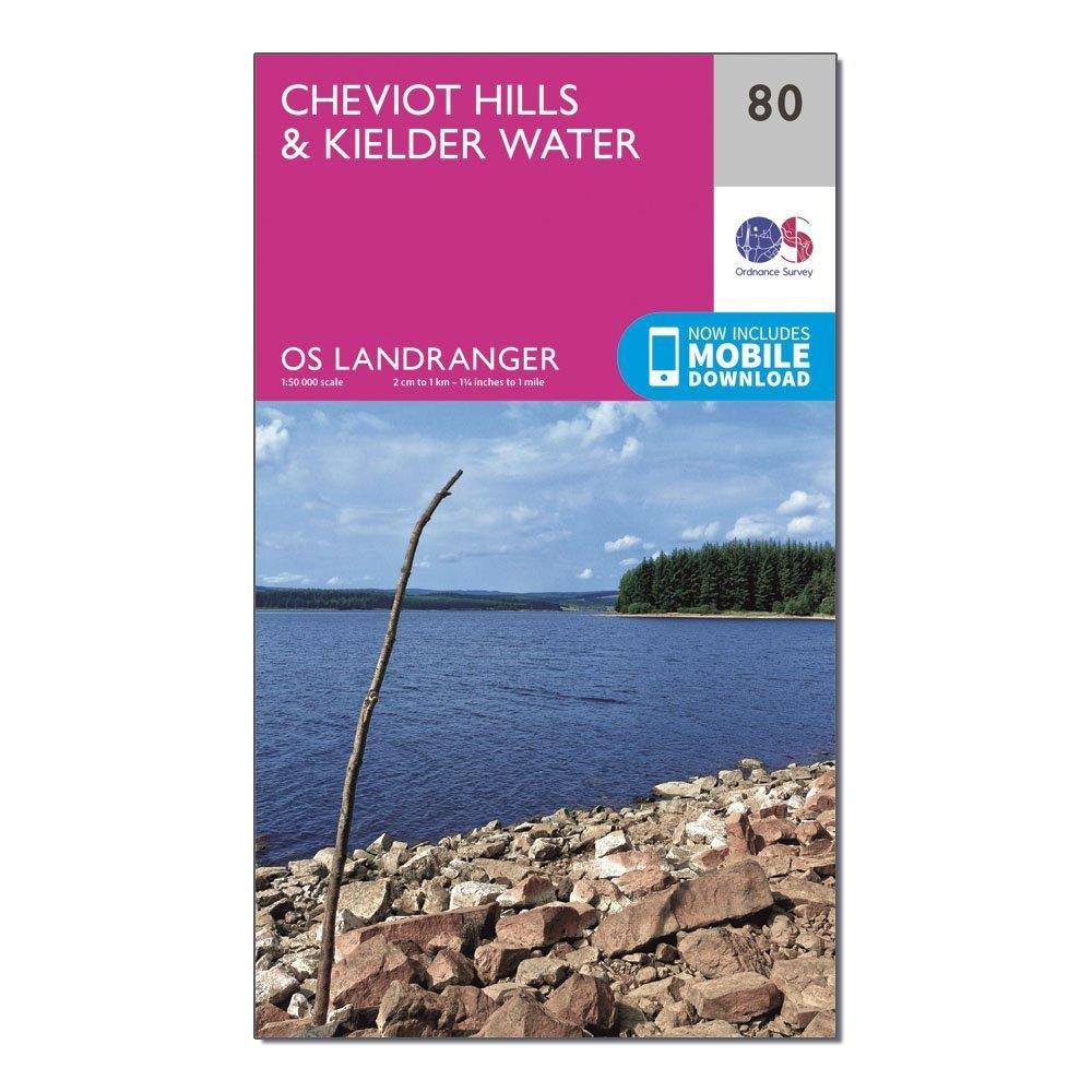 Landranger 80 Cheviot Hills & Kielder Water Map - Image 4