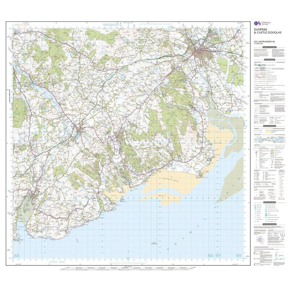 Landranger 84 Dumfries & Castle Douglas Map With Digital Version - Image 3