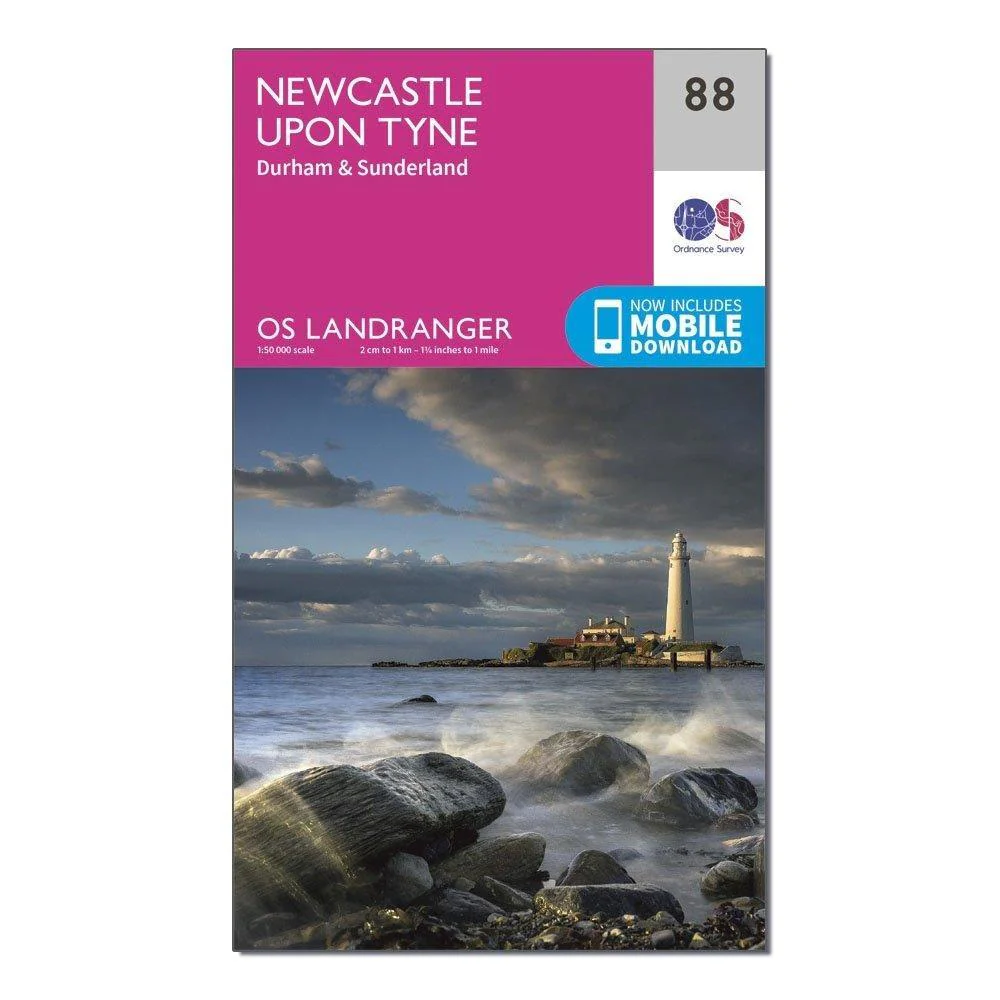 Landranger 88 Newcastle upon Tyne, Durham & Sunderland Map With Digital Version - Image 4