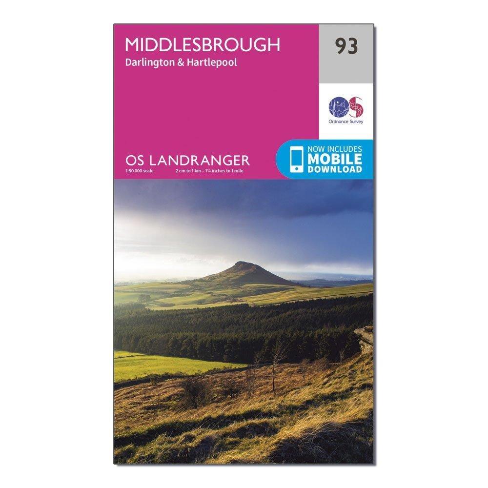 Landranger 93 Middlesbrough, Darlington & Hartlepool Map With Digital Version - Image 4