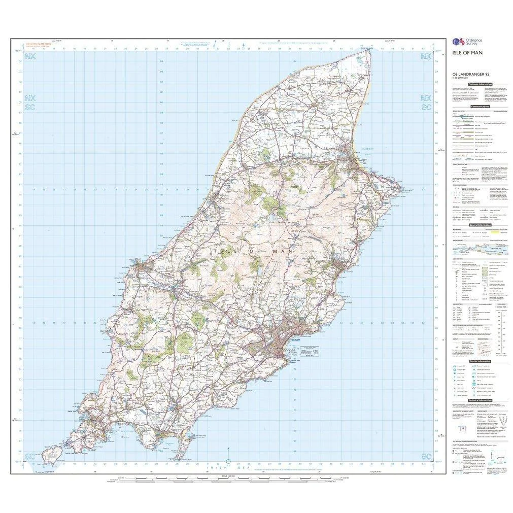 Landranger 95 Isle of Man Map With Digital Version - Image 3