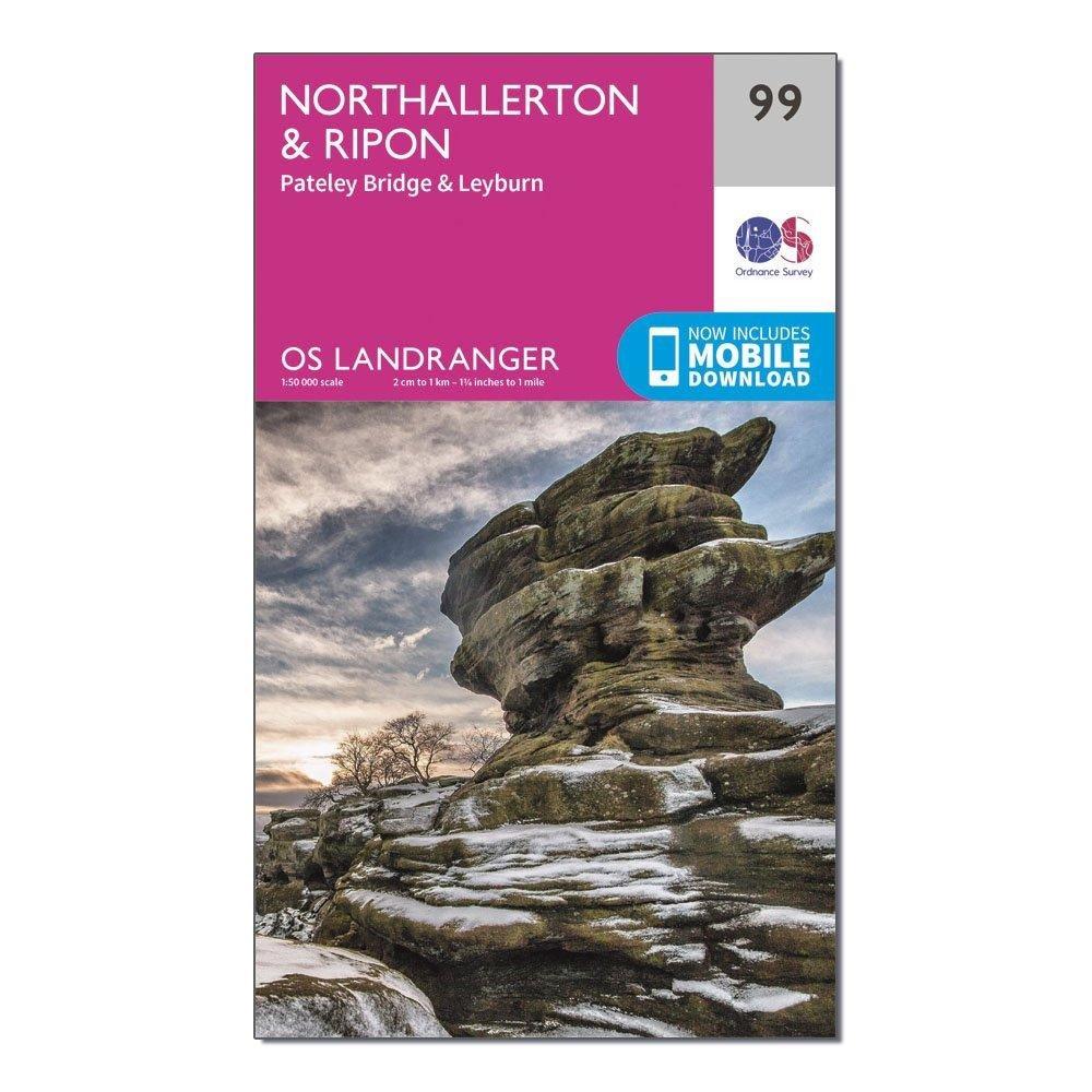 Landranger 99 Northallerton & Ripon, Pateley Bridge & Leyburn Map With Digital Version - Image 4