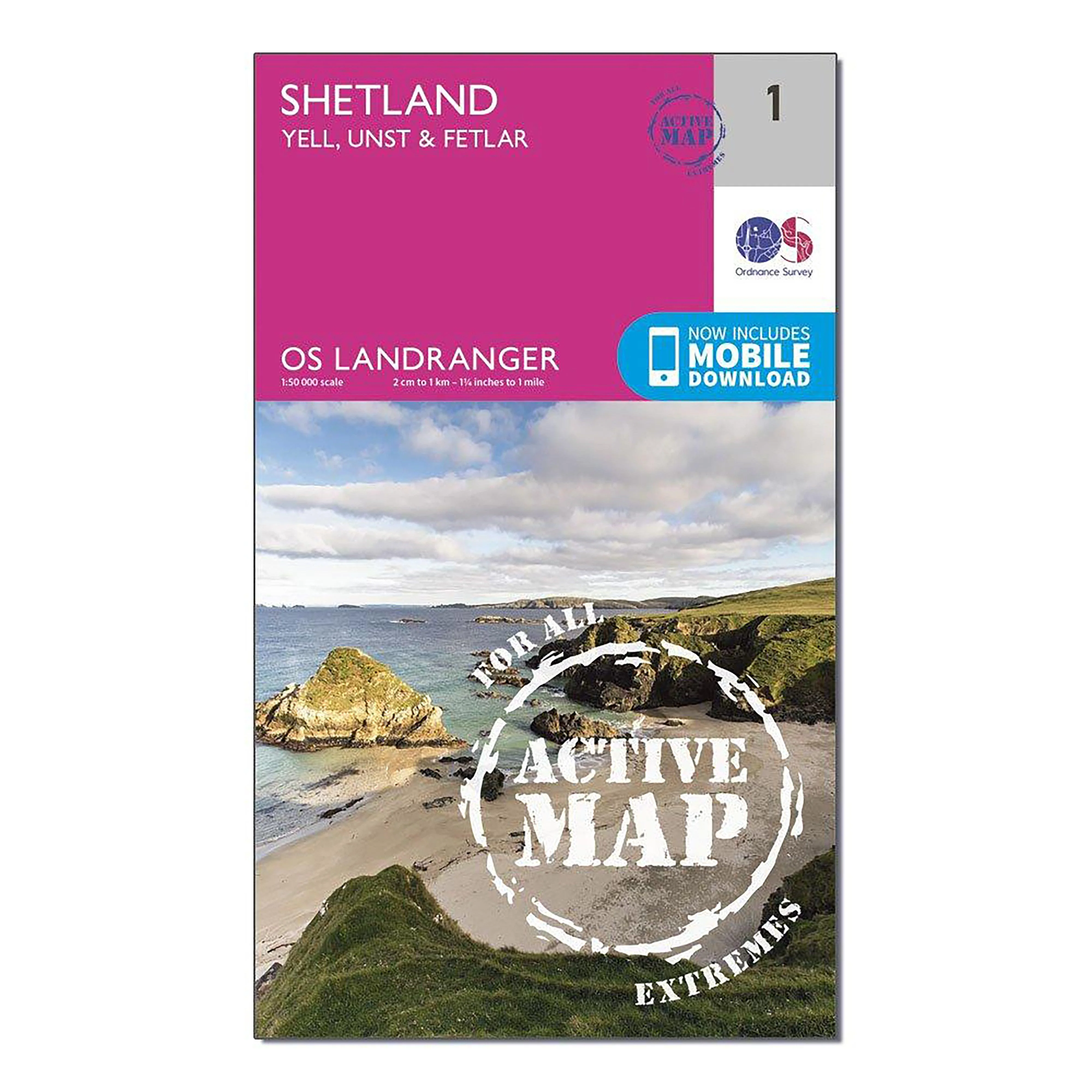 Landranger Active 1 - Shetland Yell, Unst and Fetlar Map With Digital Version - Image 4