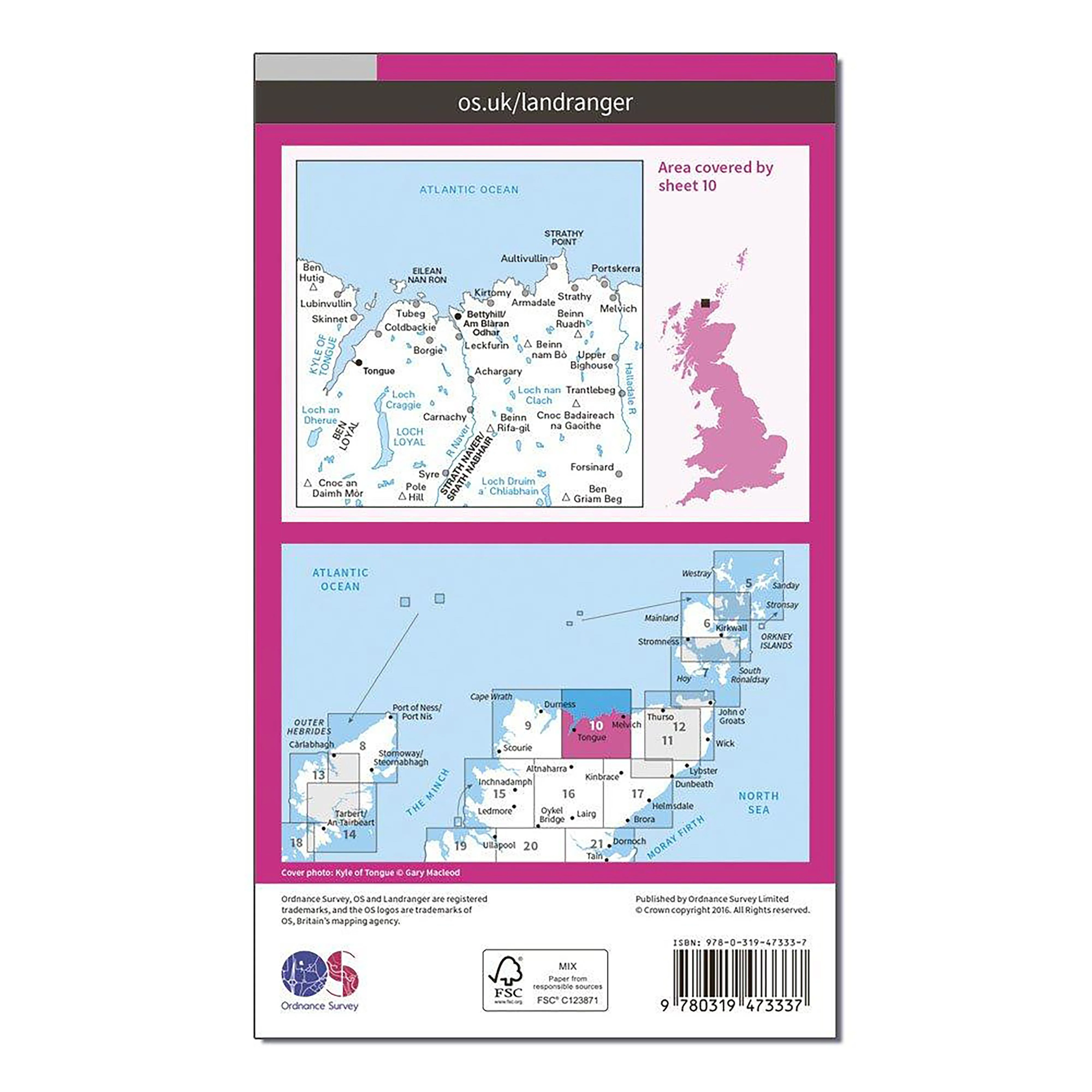 Landranger Active 10 Strathnaver, Bettyhill & Tongue Map With Digital Version - Image 2