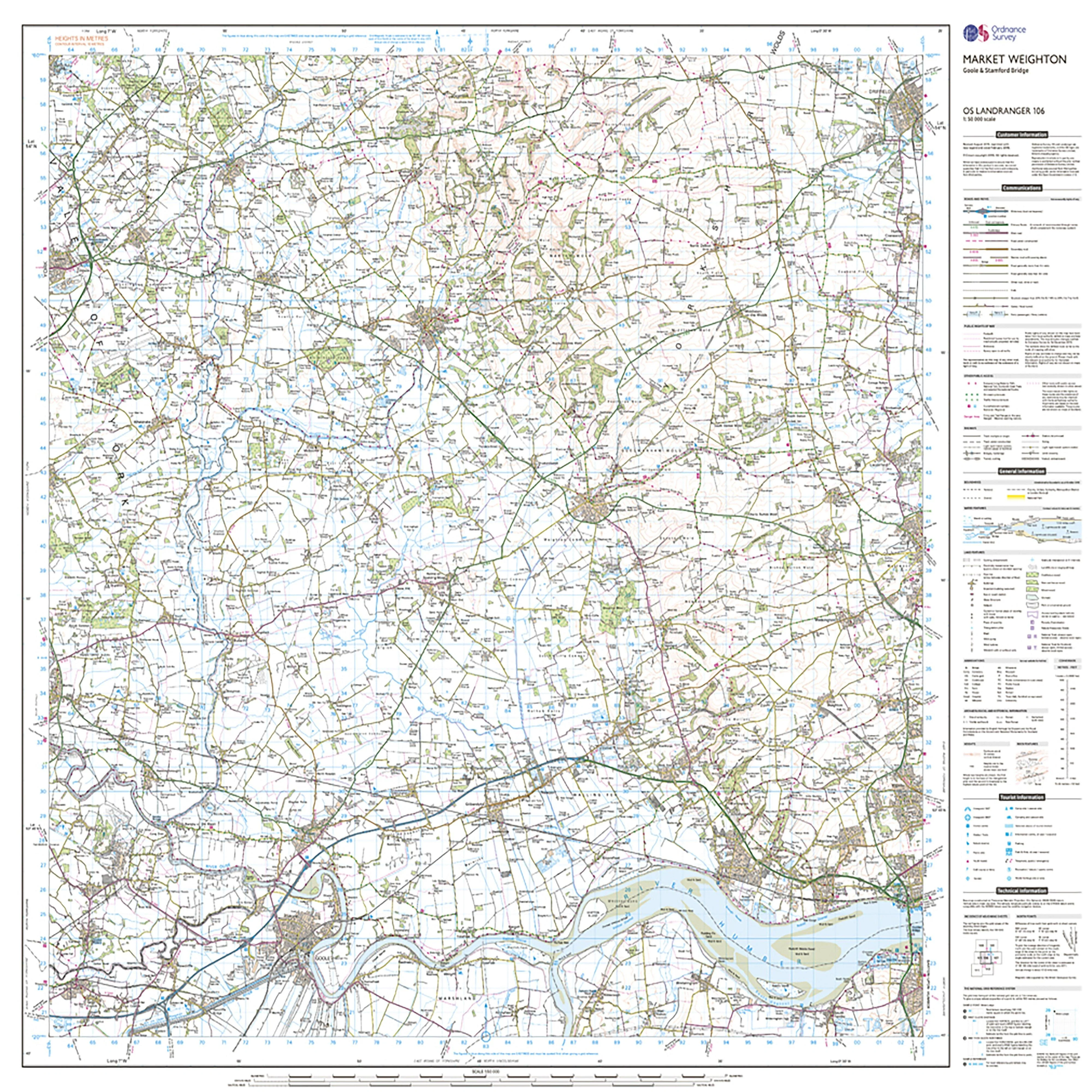 Landranger Active 106 Market Weighton, Goole & Stamford Bridge Map With Digital Version - Image 3