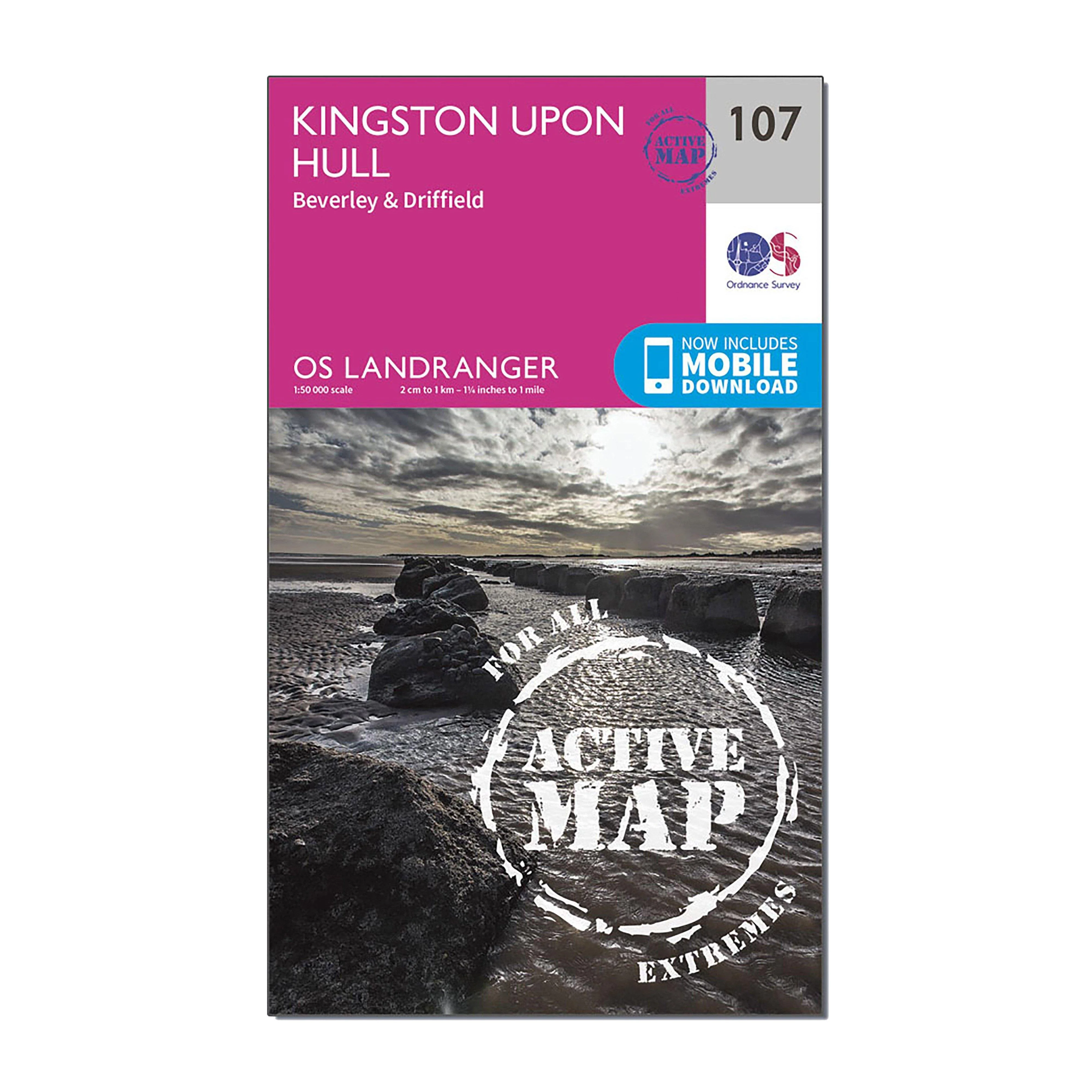 Landranger Active 107 Kingston upon Hull, Beverley & Driffield Map With Digital Version - Image 4