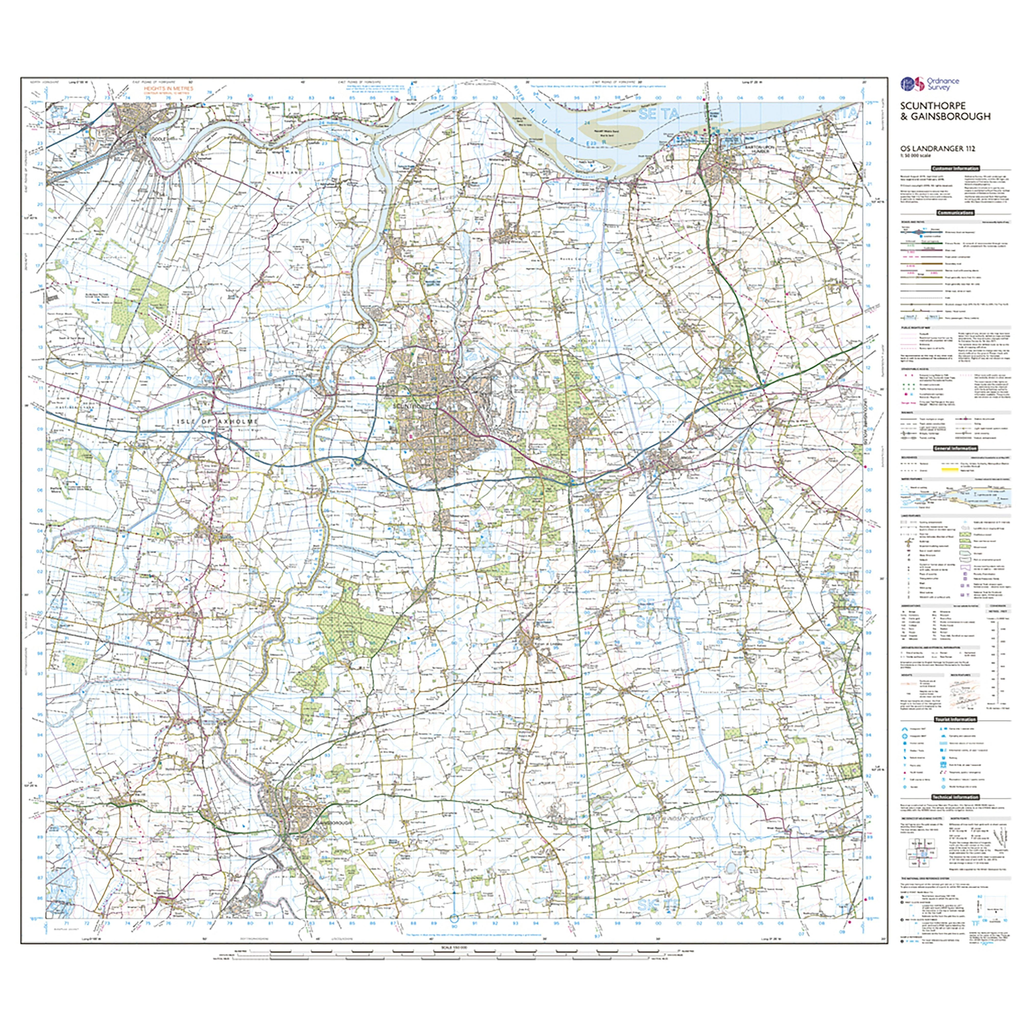 Landranger Active 112 Scunthorpe & Gainsborough Map With Digital Version - Image 3